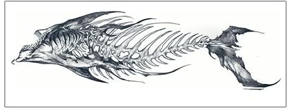 GoDdis 2 Stück Hai-Saft-Tattoo-Aufkleber, Kräuter, Semipermanent, Wasserfest, Blumenarm, Langlebig, Für Männer Dauer Von Zwei Wochen Temporäre Tattoo Fake Tattoo Aufkleber