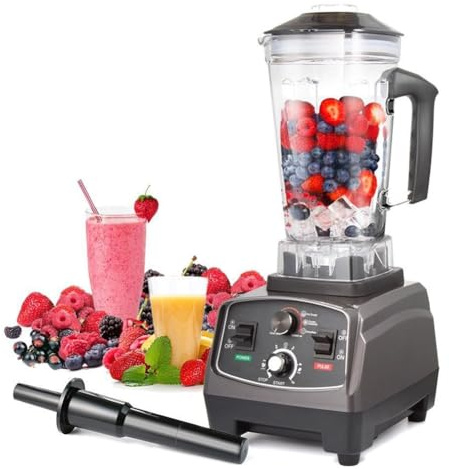 Blender Smoothie Maker, Kitchen Food Processor, Multifunctional Wall Breaking Machine, 26000 RPM High-Speed Jug Blender with 2L BPA-Free Container, for Kitchen Milk Tea Coffee Dessert Leisure Shop