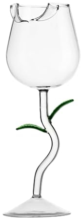 Verres à champagne en forme de rose – 21,2 cm, verre à vin rouge, verre à vin rouge en | Verre à cocktail en forme de fleur pour mariage, festival, bar