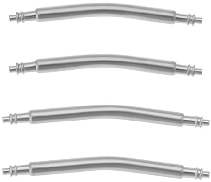 The Lord of the Tools 4 Stück Gebogene Federstegstifte Extra Dick 1,8 Mm Durchmesser Zur Reparatur von Stahlbändern Vintage-Uhren Biegungen auf Natürliche Weise Passend für Gebogene Uhrenarmbänder