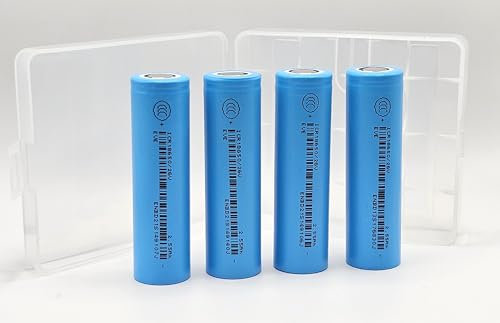 4x Button Top - EVE ICR18650 26V - 2600mAh - 7.5A - 3.7V Li-Po 18650 Battery. Only suitable for vapes up to 32W. Ideal for power storage, flashlights etc. Storage Box Included!