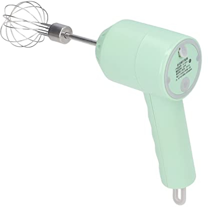 Mini Batidora de Mano, Batidora de Mano Eléctrica Inalámbrica con Carga USB, Batería de Litio de Polímero de 3 Velocidades, 20W, 1800mAh, para Cocina