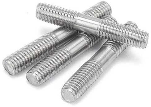 Doppelend-Gewindestange M3 ~ M16 Metrisch Edelstahl 304 Kopflose Stehbolzen Schraubenstange Zahnstange Doppelkopf-Gewindestange(M3(5pcs),130mm)