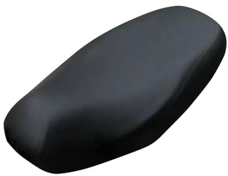 Funda Asiento Moto Impermeable y Universal, Funda para Asiento Moto con Protección Solar y contra la Lluvia, Piel elástica, protección Solar y contra la Lluvia, Antideslizante, 58x77 cm, Negro