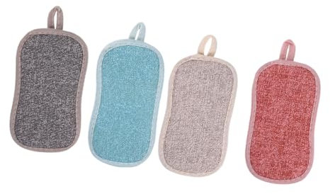 Healeved 4er-Pack Geschirrspülschwamm-Pads Küchenreinigungsschwamm Für Geschirr Nicht Feines Fasermaterial Zufällige Auswahl
