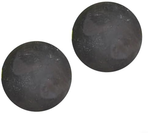 HOHOVYVY Set di 2 palline di fuoco in ceramica per focolare, per decorazione della palla di fuoco, riutilizzabili, rotonde, per fuoco in interni ed esterni (3 in)