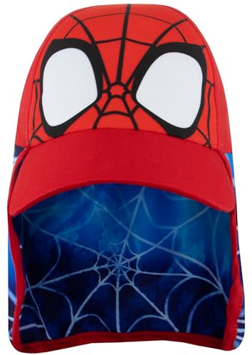 Marvel Pojkkeps | Spiderman Keps Med Skärm | Spidey Baseballkeps | Sommarkeps För Barn | Spiderman Merchandise | One Size | Röd