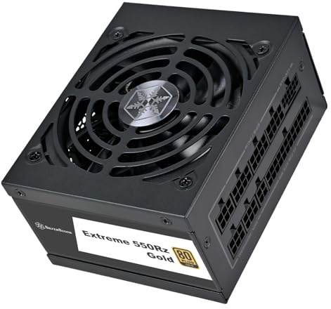 Silverstone Technology Extreme 550Rz Gold, Fuente de alimentación Modular SFX 80 Plus Gold 550W SFX12V 4,1 PCIe 5, SST-EX550R-GM