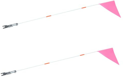 VANZACK 2 Satz Kinder Fahrradfahnen Sicherheitsflagge aus Glasfaserverstärktem Kunststoff mit Befestigung für Gepäckträger und Anhänger Wetterfeste Fahrradfahne für Outdoor Sport