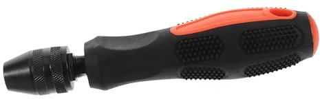 DIYEAH 3 Pezzi trapano manuale portatile punte per modellismo lavorazione del legno trapano a manovella mestiere buco a mano con punta da mini Nero