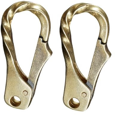 HOMSFOU 2piezas Hebilla De Perro Retorcida Latón Hecha Mano Para Llaveros Manualidades Cierre De Langosta Para Collares De Perro Accesorio De Joyería