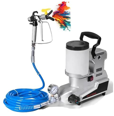 Spruzzatore Di Vernice 1600 W, Macchine Per Verniciatura Airless A Spruzzo Airless Elettrica, Per Progetti Di Spruzzatura Su Larga Scala, Come Facciate Di Case, Terrazze, Ecc
