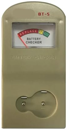 HPHPH Probador de batería de botón de 1,55 y 3V, Reloj portátil, Herramienta de medición de celda, Accesorio, medidor de reparación fácil de Usar, medición de baterías