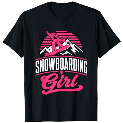 Snowboarder Snowboarding Girl Girls Children Snowboard T-Shirt