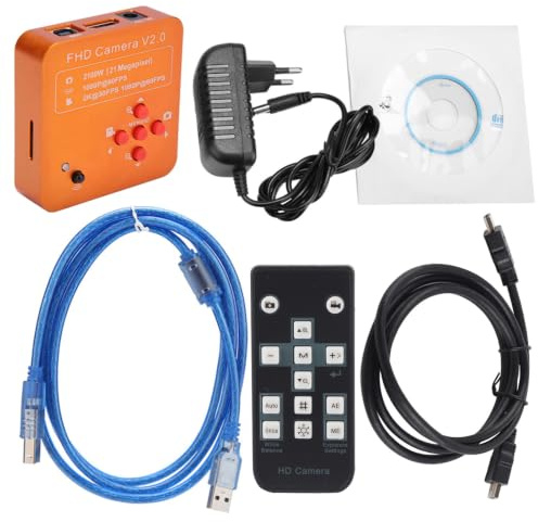 HDMI C Mount 21MP Industriemikroskopkamera HDMI 2K 1080P HD Kamera KP-2100 EU Stecker 220V 1.335um X 1.3.3um Für Mikroskopie Und Industrielle Anwendungen