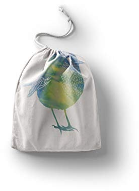 Le Jardin du Lin Bedruckte Baumwoll Taschen mit Kordelzug, Einkaufstasche, Beutel, Stoffsack, Stofftasche, Gemüsesack, Wiederverwendbare, Umweltfreundlich, Mehrzweck, Faltbar, Größe: 20x30 Cm
