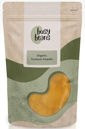 Organic Turmeric Powder - Certified Organic- by Busy Beans Organic (500g)