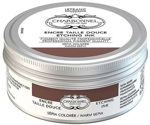 Charbonnel Professional Etching Traditional Ink, 200ml, Warm Sepia