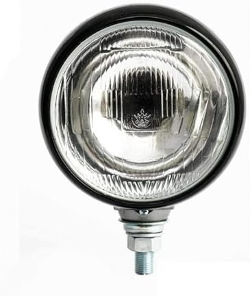 J/J Faro Alogeno Fendinebbia 12V 24V Universale Rotondo 12 cm Nero Plastica Metallo e Vetro