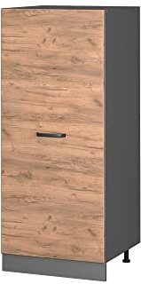 Vicco Vorratsschrank R-Line, Goldkraft Eiche, 60 cm | Große Tür · 3 Einlegeböden · Höhenverstellbare Füße · 1 Schublade · ✓ Frei kombinierbar