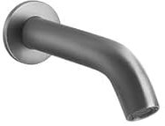 Bocca da bagno Gessi 316 1/2, sporgenza 172 mm, curvo, 54008, Colorazione: Acciaio inossidabile spazzolato opaco