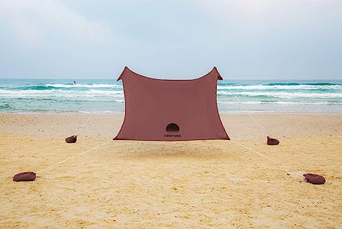 Großes Strandzelt, XXL, für die Familie, UV-Schutz UPF 50+, für 5 Personen, Installation 2 Minuten, kompakt für Reisen – 6 Farben SHADYSAND