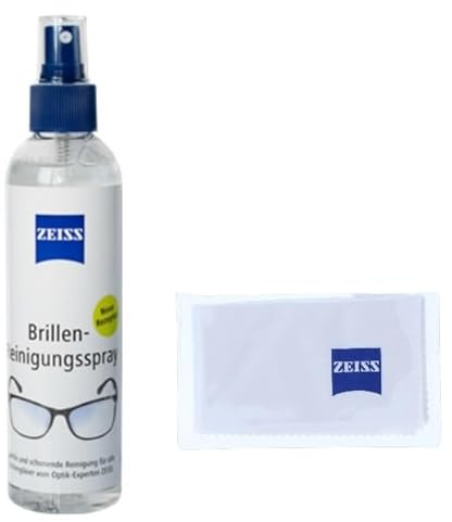 ZEISS Brillen Reinigungstücher oder Reinigungsspray zur schonenden & gründlichen Reinigung Ihrer Brillengläser - alkoholfrei (Spray + kl. Tuch)