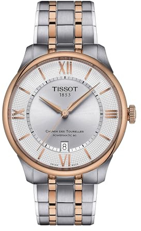 Tissot Herren Analog Automatik Armbanduhr Chemin des Tourelles Powermatic 80