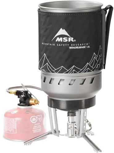 MSR WindBurner Duo Système de réchaud coupe-vent pour camping et randonnée