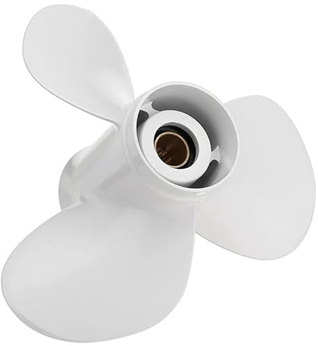 Yheonver Boot AußEnborder Propeller für 25-60 PS 11 1/4 X 14 Marine Propeller 13 Spline Zahn 663-45958-01-EL