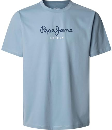 Pepe Jeans Eggo N Camiseta, Azul (Azul Claro del Támesis), L Hombre