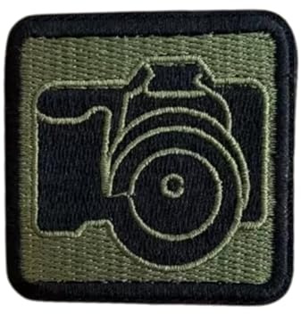 Fotografie Klett Patches Lustig SLR Kamera Patch Klett Tactical Moral Stickerei Aufnäher Applikationen für DIY Kleidung, Rucksäcke, Jacken, Jeans