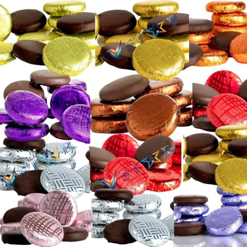 Christmas Fondant Creams – Individually Wrapped Mixed Flavours – Foiled Chocolate Assortment | Perfect for Christmas, Birthdays, Gifting & Sharing - Whks (750g)