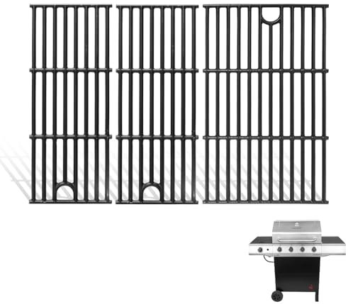 MOASKER 43,2 cm Grillroste für Charbroil Performance 4 Brenner 463365021 463350521 463352521 463354021 463365522, Gusseisen Grillrost für Charbroil Grill Ersatzteile G426-0004-W1 G426 0005-W1