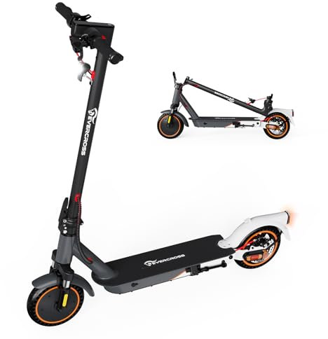 EVERCROSS EV85F E-Scooter mit Straßenzulassung (ABE), Faltbarer Elektroroller für Erwachsene mit APP - 400W Motor, 7,8AH Batterie, 15KG Gewicht, Max Belastung 120 kg, Duales Brems, Zwei Stoßdämpfer