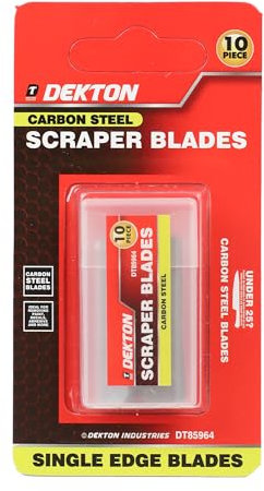 Dekton 10 PCS Razor Single Edge Blade Set – Premium Replacement Blades for Scraping, Cutting, and Slicing | Sharp, Durable, and Versatile | Ideal for Crafts, Home Projects, and Professional Use
