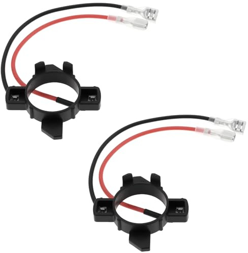 Be In Your Mind 2 Stücke Auto H7 LED Scheinwerfer Birne Halterung Buchse Kompatibel mit VW Caddy DA