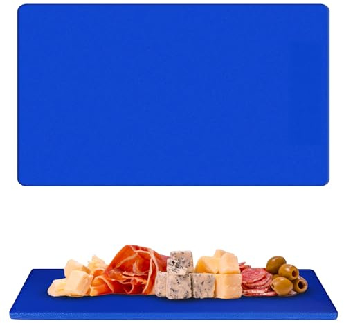 Plastic Chopping Board – Color-Coded Cutting Boards for Kitchen & Commercial Use – Knife-Friendly, Non-Slip – Easy to Clean, Durable Boards for Meat, Vegetables & Fruits – 60L x 40W x 2.5Th cm