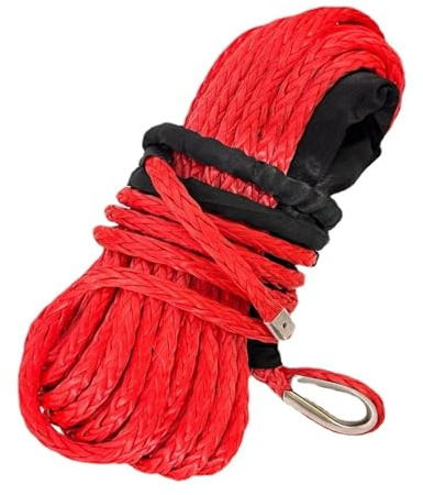 Cable de cabrestante sintético de 30 mx16 mm for camión, Barco y ATV, 12 hebras, Accesorios for Exteriores de Coche, 47500 LB Alta tenacidad