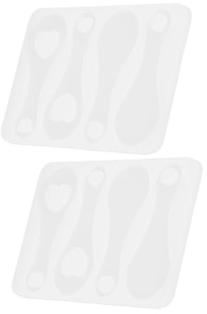 FONDOTIN 2 pièces Moule Silicone Jeton Caddie Moule DIY Époxy Pour Porte-clés Silicone Avec Effet Miroir Facile à Utiliser Pour Création Artisanale