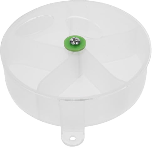 MUELODSIC Balle de Recherche de Nourriture Compartiments Facile à Démonter Plusieurs Styles en Acrylique Blanc Jouet Interactif pour Perroquet pour Conures et Oiseaux en Cage