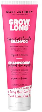 Marc Anthony Grow Long Biotin Shampoo for Hair Growth & Breakage – Keratin, Vitamin E & Grapeseed Oil - Moisturizing Sulfate Free Shampoo & Color Safe Product for Fine, Dry Damaged & Curly Hair