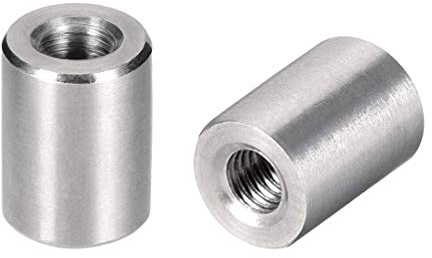 Runde Verbindungsmuttern, M3 x 8 mm, Höhe Stangenmuffe, Bolzenmutter aus Edelstahl 304, 20 Stück