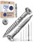 250 tornillos de terraza de 5x70 mm de largo, para tablones de terraza de 27 mm acero inoxidable endurecido C1 Torx 25 incluye 1 bit, tornillos para madera con rosca parcial plana de cabeza avellanada