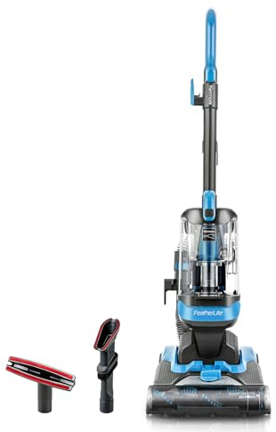 Kenmore DU1040 Featherlite Bagless Upright Vacuum Lightweight Cleaner with 4 Height Adjustment, Swivel Steering Design, 2 Cleaning Tools for Carpet and Hard Floor, Blue