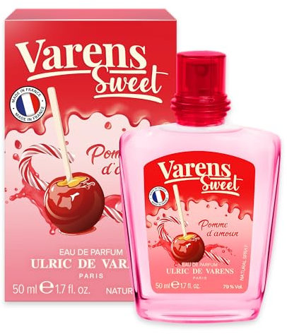 ULRIC DE VARENS - Eau de Parfum Varens Sweet Pomme D'Amour - Gourmand, Fruité, Pomme - Parfum Femme - Vaporisateur - Made in France - 50 ml