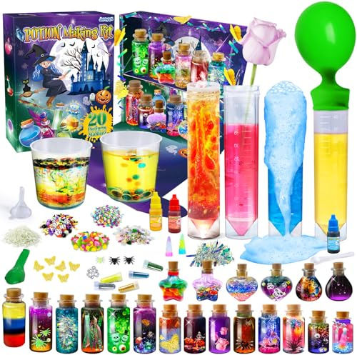 JOPSHEEN Kit Pozioni Magiche per Bambini - Set Creativo con Esperimenti Sensoriali e Divertenti - Gioco Educativo per Piccoli Maghi e Streghe, Idea Regalo per Compleanni e Feste