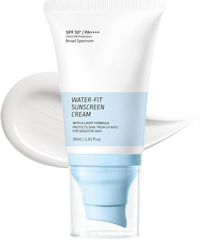 Face Sunscreen SPF 50+ Sun Cream High Protection Against UVA & UVB Suncream With Hyaluronic Acid, Centella Sunscreen for All Skin Types