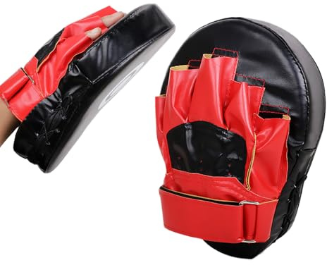 Coussinets de Boxe | Mitaines de Mise au Point incurvées en Cuir synthétique pour entraînement de Kickboxing, Thai et MMA | Gants de Frappe pour entraînement à Domicile, Hommes, Femmes