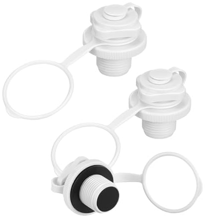 Gogogmee 3 Piezas Tapones de Aire Roscados para Inflables Válvula de Repuesto sin Base Antileak para Botes Kayaks Piscinas y Colchones Hinchables Paquete